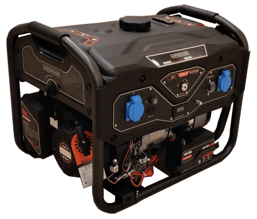 موتور برق کلاسیک بنزینی 3.5KW استارتی ریموت دار اگرو ماشین مدل AG4650EB