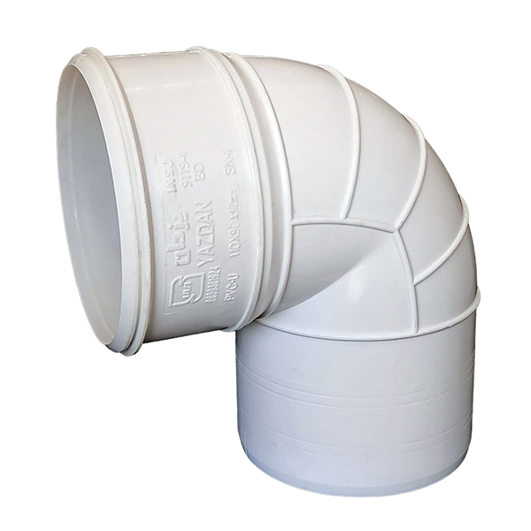 زانو 90 درجه PVC یزدان