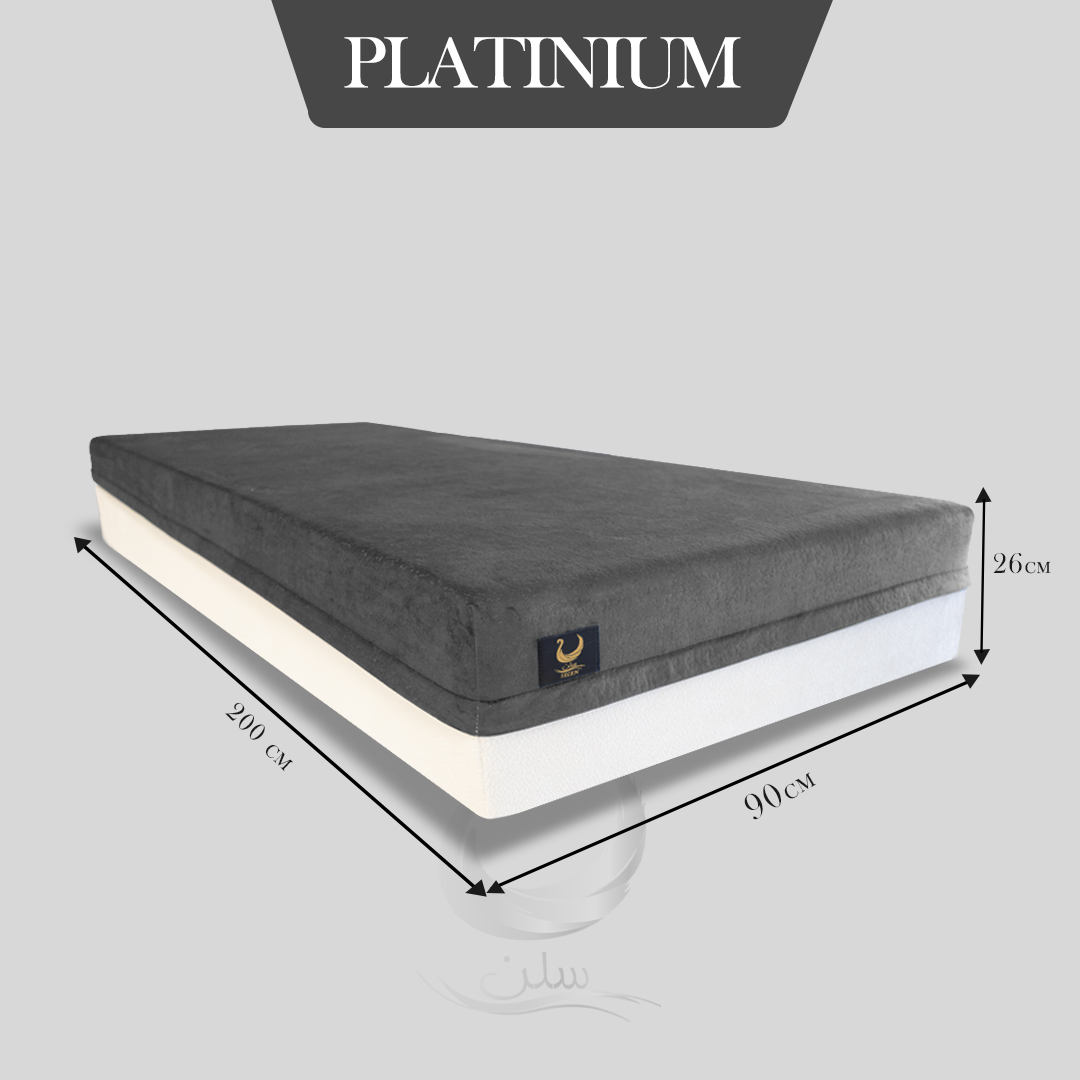 تشک طبی پلاتینیوم یک نفره 90×200 سلن