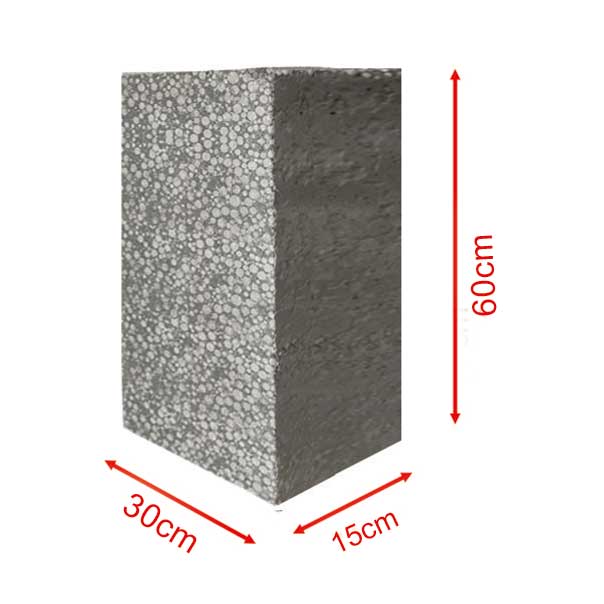 بلوک سبک میکسونال ابعاد 60*30 ضخامت 15Cm